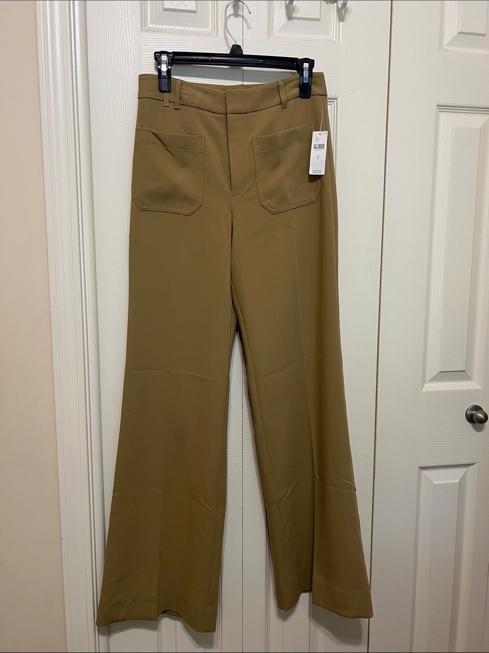 NWT Maeve Anthropologie High-Rise Wide Leg Pants in Camel Brown. Size 2